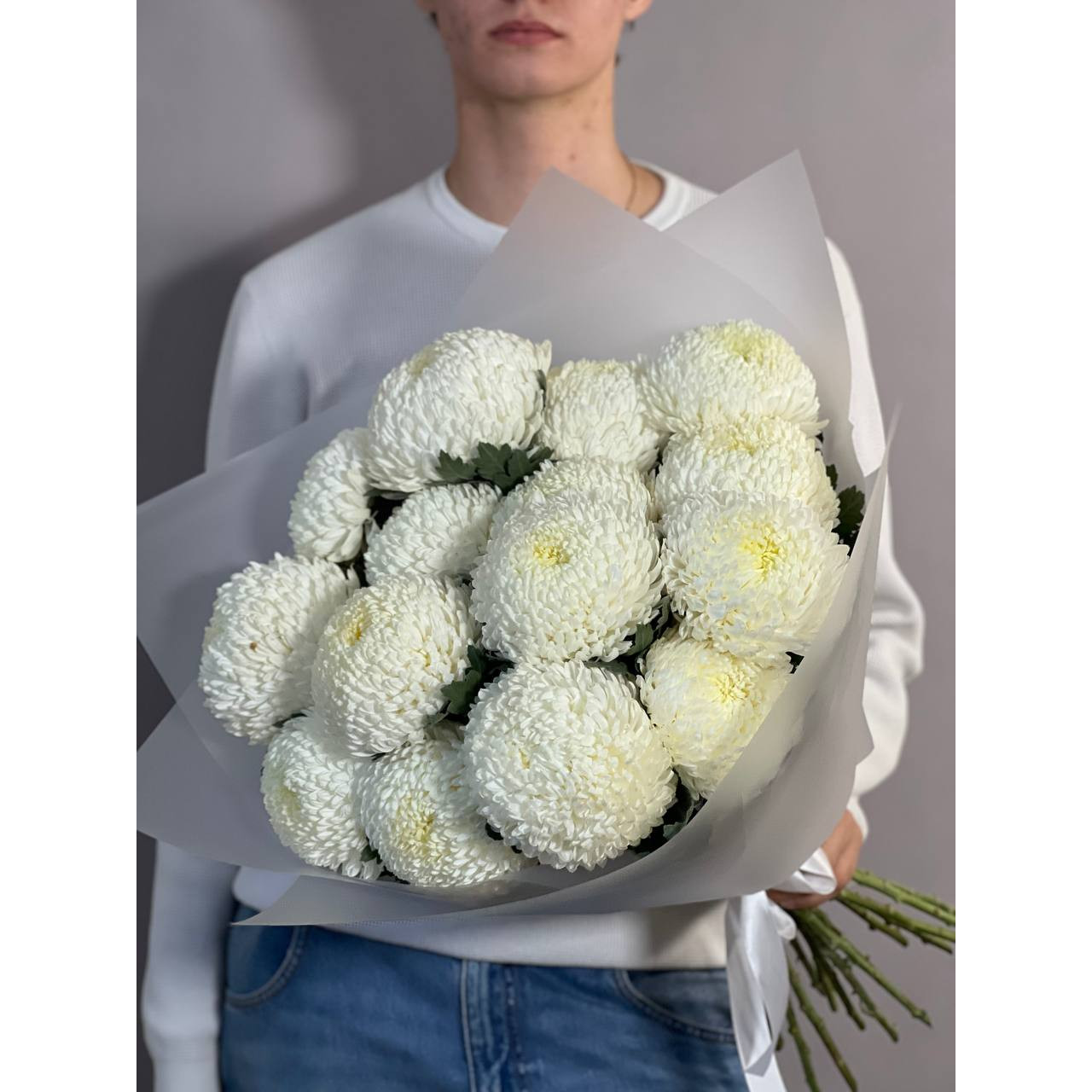 Букет L3030 Букет из хризантем, 15 шт