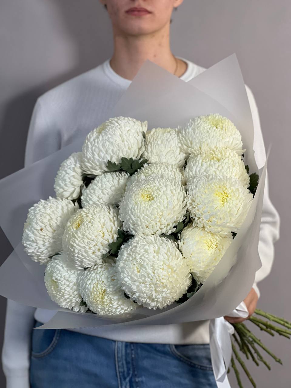 Букет L3030 Букет из хризантем, 15 шт